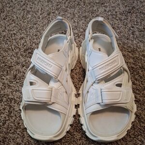 Balenciaga Womens Classic White Sandals